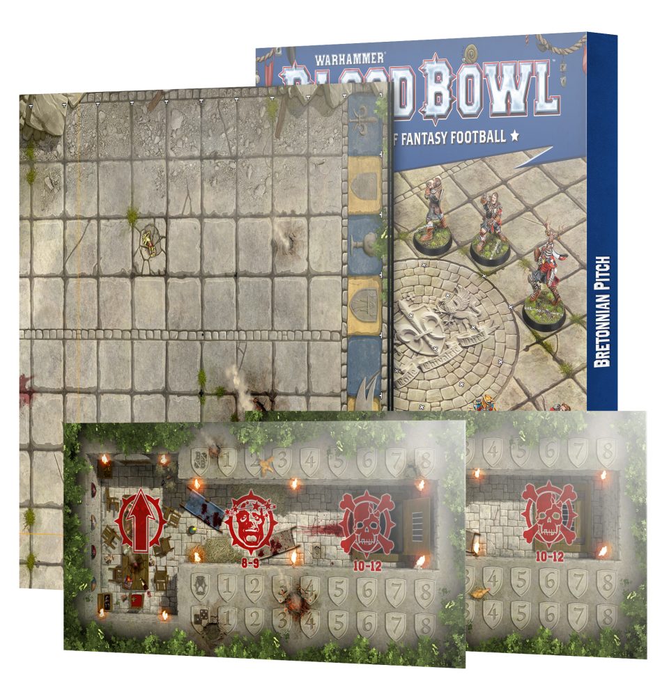 Bretonnian Pitch: Double-sided Pitch and Dugouts
