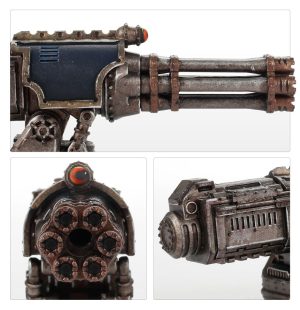 Adeptus Titanicus Warlord Battle Titan Paired Gatling Blasters