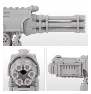 Adeptus Titanicus Warlord Battle Titan Paired Gatling Blasters