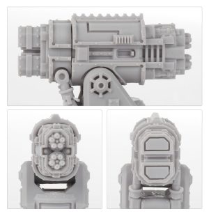 Adeptus Titanicus Warlord Battle Titan Paired Vulcan Mega-bolters
