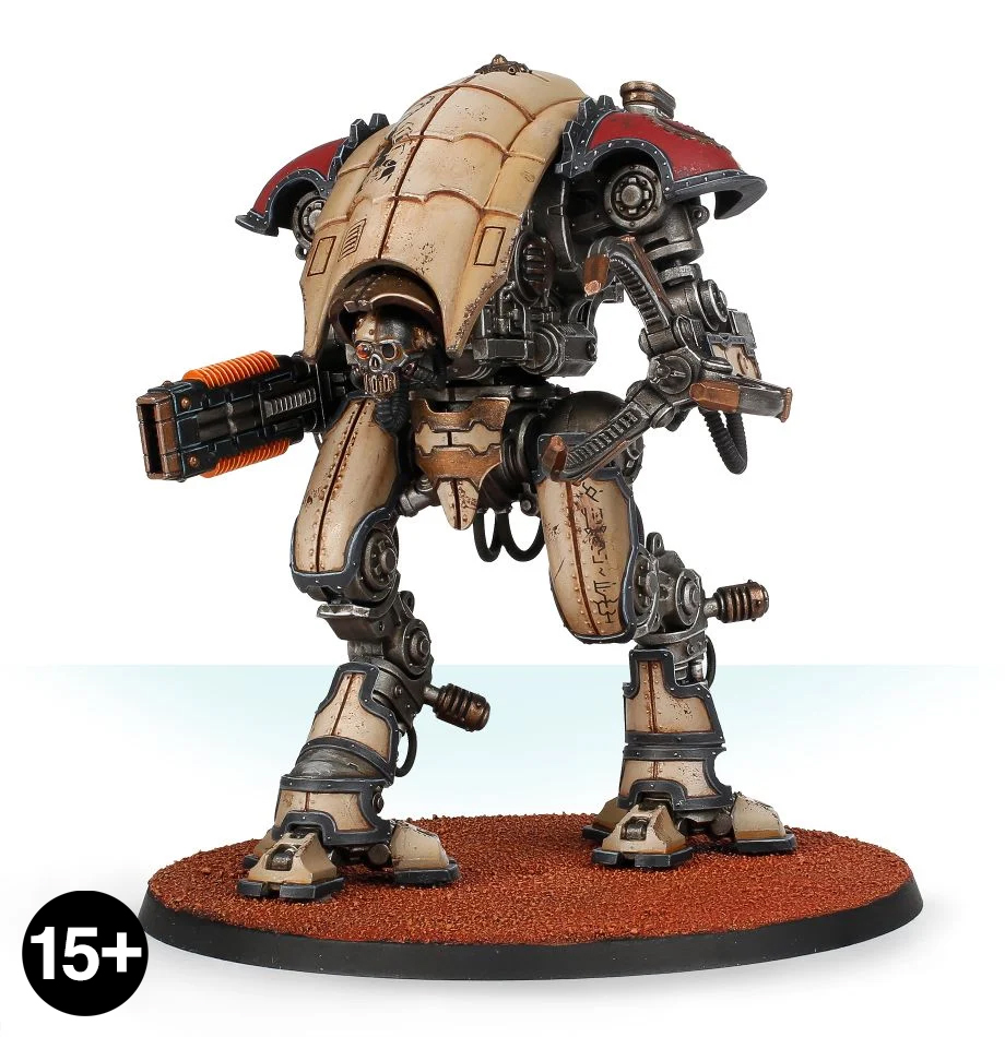 Mechanicum Knight Moirax with Volkite Veuglaire and Gyges Siege Claw