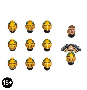 Imperial Fists MKVI Heads